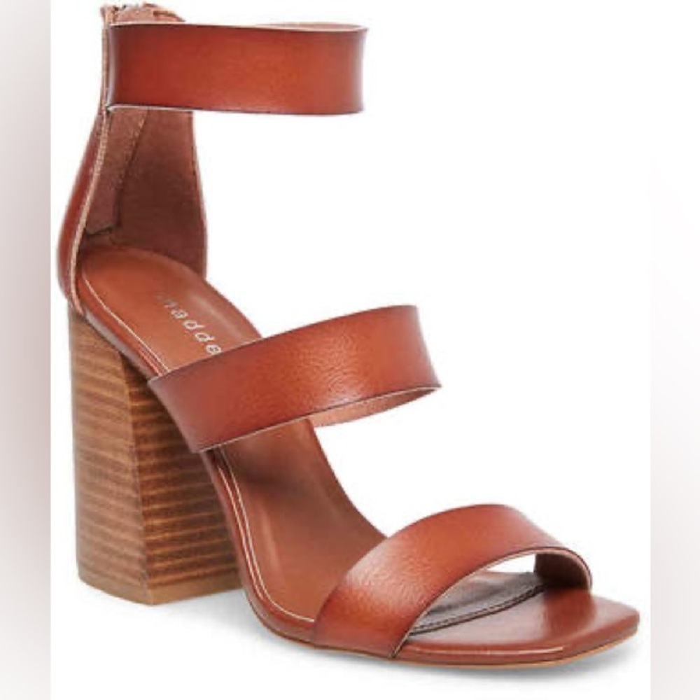 Steve Madden Brown Block Heel Sandals